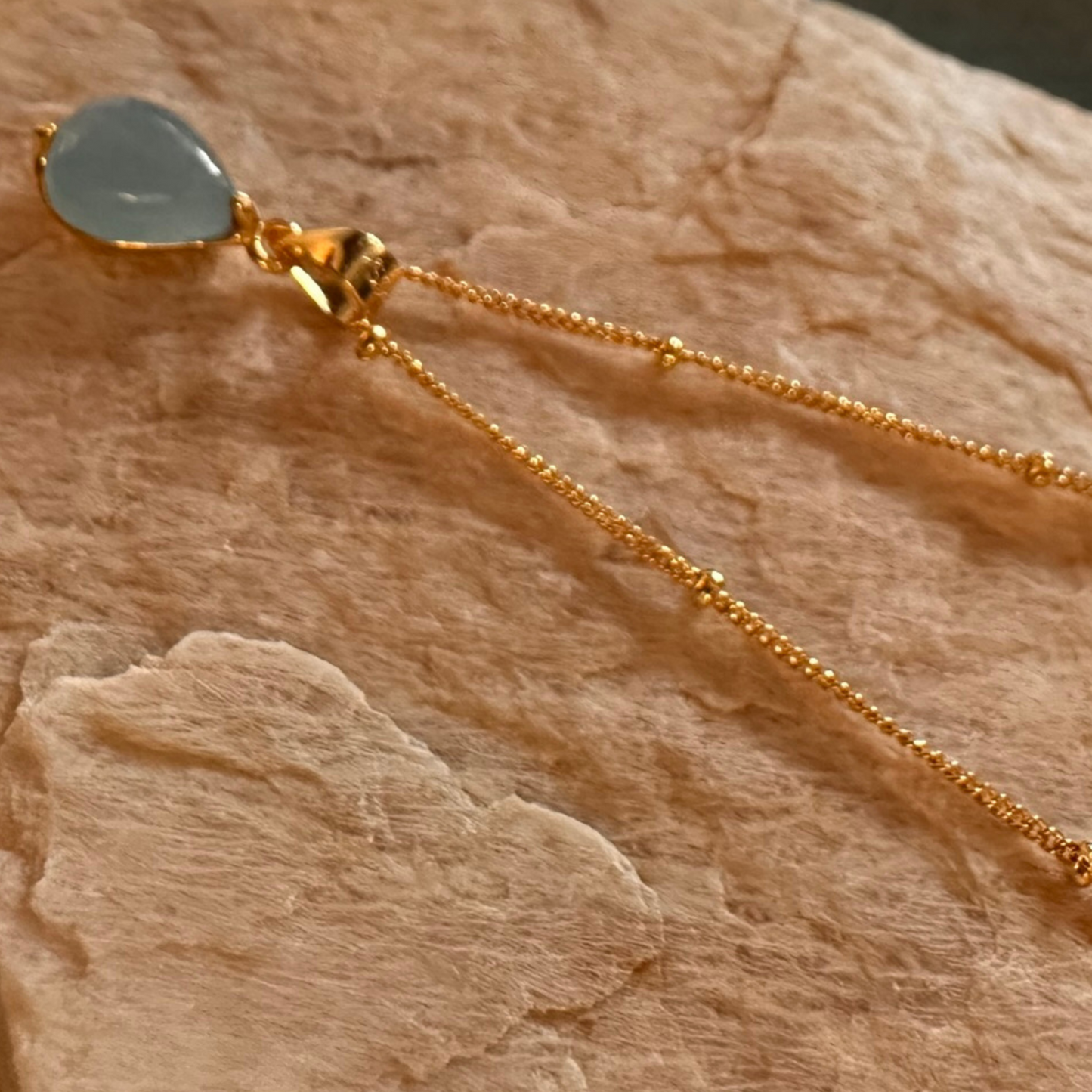 Athena Natural Aquamarine Necklace