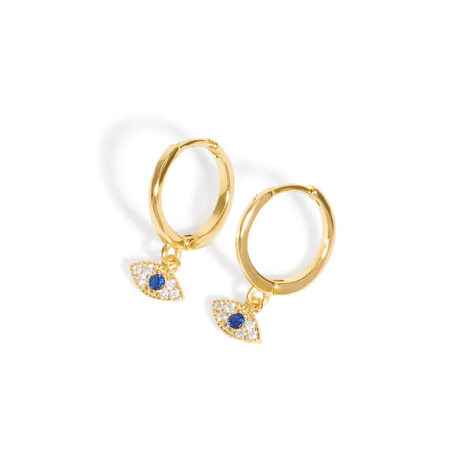 Evil Eye Hoop Earrings