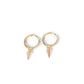 Dangling Pyramid Hoop Earrings